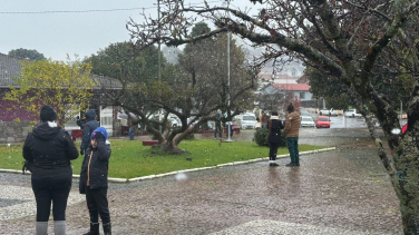 Notícia - [Vídeo] Ela chegou! Primeira neve do ano é registrada em SC