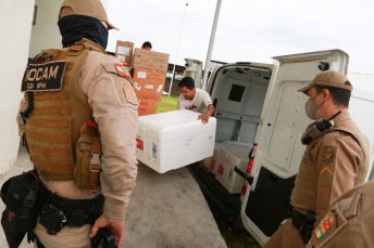 Notícia - Estado já recebeu 165,6 mil doses de CoronaVac