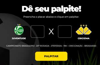 Notícia - Bolão Bistek: dê seu palpite para Juventude e Criciúma
