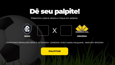 Notícia - Bolão Bistek: Dê seu palpite para Remo x Criciúma
