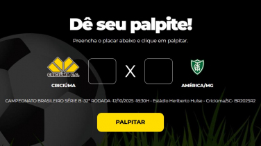 Notícia - Bolão Bistek: Dê seu palpite para Criciúma x América-MG