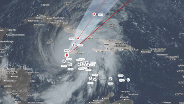 Notícia - Melissa: Furacão matou sete pessoas no Caribe e ameaça Jamaica 