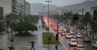 Notícia - Temporal ganha força e atinge várias regiões de Santa Catarina