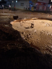 Notícia - Cratera que mobilizou bombeiros e autoridades em Criciúma será fechada nesta quinta