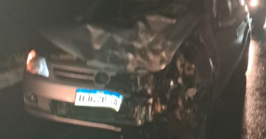 Notícia - Colisão entre carro e moto deixa homem ferido em Maracajá