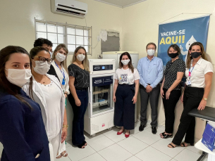 Notícia - FIESC doa câmara fria ao município de Santa Rosa do Sul