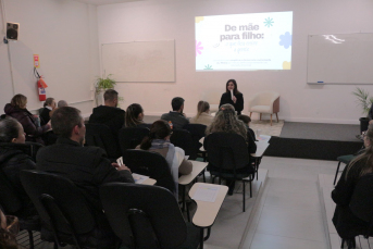 Notícia - Colégio Satc promove espaço de orientação alimentar com projeto 'Conexão Família'