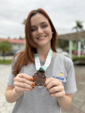 Notícia - jaraguaense conquista Bronze na Olimpíada Nacional de Português