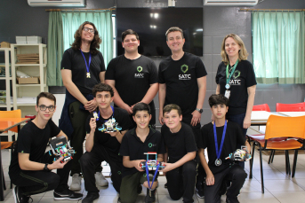 Notícia - Alunos da Satc brilham na Olimpíada Brasileira de Robótica