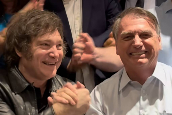 Notícia - No fim de semana, Javier Milei e Jair Bolsonaro estarão em Balneário Camboriú