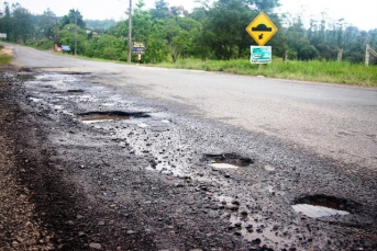 Notícia - Obra na SC-390: 