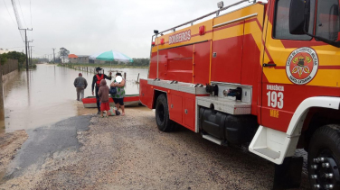 Notícia - Batalhão de Bombeiros Militar atendeu seis ocorrências até o momento devido à chuva
