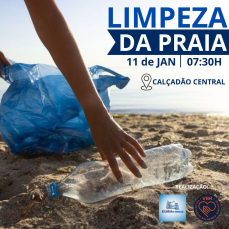 Notícia - Voluntários realizam ação de limpeza nas praias do Rincão