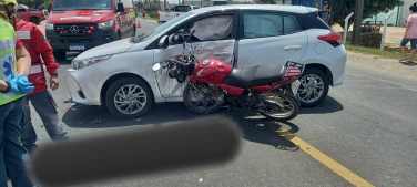 Notícia - Jovem motociclista morre após acidente em Balneário Rincão