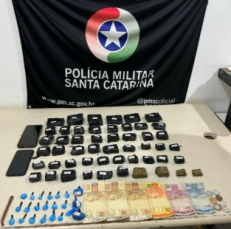Notícia - Tráfico de drogas: Ponto estratégico é desarticulado na divisa entre SC e RS