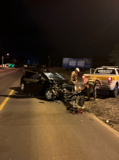 Notícia - Motociclista morre após grave colisão com carro na SC-108