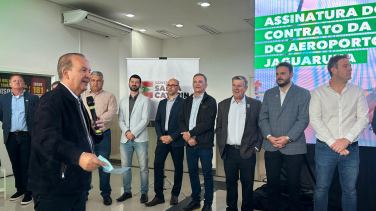 Notícia - Jaguaruna dá passo histórico: consórcio assume gestão do aeroporto regional