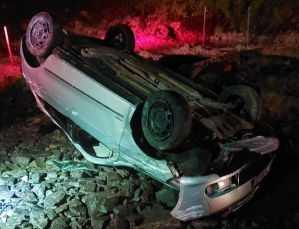 Notícia - Casal escapa sem ferimentos após capotamento em Urussanga