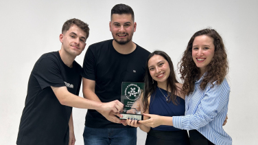 Notícia - Ex-universitários da UniSatc conquistam primeiro lugar em prêmio nacional