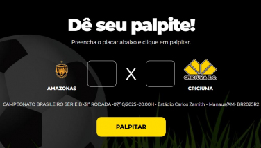 Notícia - Bolão Bistek: Dê seu palpite para Amazonas x Criciúma