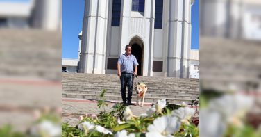 Notícia - Passos guiados com amor: como morador de SC e cão-guia vencem desafios diários juntos