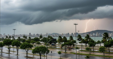 Notícia - Virada do ano em SC terá temporais e risco de alagamentos