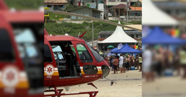 Notícia - Homem sofre mal súbito e morre durante banho de mar em Laguna