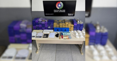 Notícia - Grande apreensão: Polícia Militar apreende 76 kg de drogas em Criciúma durante nova operação