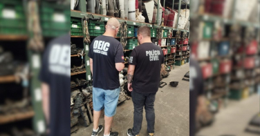 Notícia - Operação conjunta apreende peças automotivas irregulares e resulta em prisões