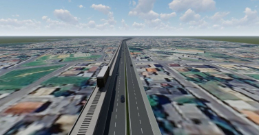 Notícia - Investimento de R$ 260 milhões: imagens revelam prévia de trilhos elevados em cidade de SC