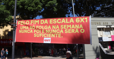 Notícia - Fim da escala 6x1: mobilização em Criciúma reúne trabalhadores