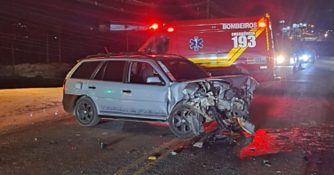 Notícia - Motorista foge e outro fica ferido após acidente em Braço do Norte