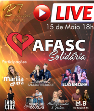 Notícia - FCC será parceira da Afasc em Live Solidária para arrecadação de alimentos