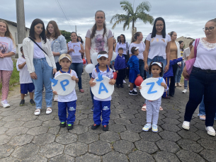 Notícia - Caminhada da Paz mobiliza alunos no Balneário Rincão nessa quinta-feira 