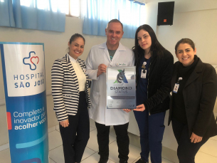Notícia - HSJosé recebe o maior certificado nos serviços prestados no atendimento ao AVC