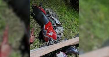 Notícia - Motociclista fica gravemente ferido após acidente na SC-446
