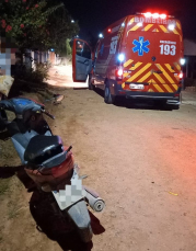 Notícia - Içara: colisão entre carro e moto deixa motociclista e criança feridas