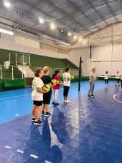 Notícia - Projeto Vovôlei é retomado em Lauro Müller 