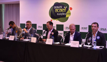 Notícia - Candidatos apresentam propostas para SC em debate da Acaert