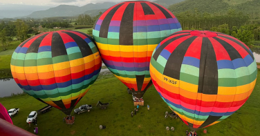 Notícia - Balonismo em Praia Grande perde 75% do faturamento e número de empresas cai de 35 para 23