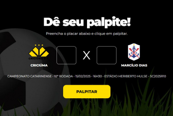 Notícia - Bolão Bistek: Dê seu palpite para Criciúma x Marcílio Dias