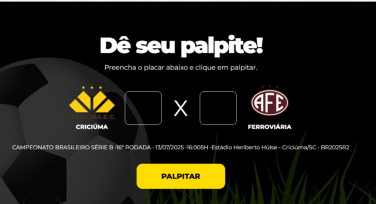 Notícia - Bolão Bistek: Dê seu palpite para Criciúma x Ferroviária