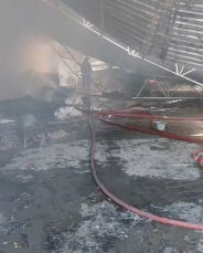Notícia - Incêndio em Criciúma: Homem é hospitalizado após inalar vapores