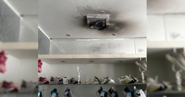Notícia - Princípio de incêndio em loja de calçados mobiliza bombeiros em Criciúma