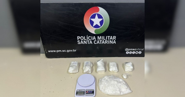 Notícia - Nova apreensão de cocaína causa prejuízo de mais de R$ 200 mil ao tráfico em Criciúma
