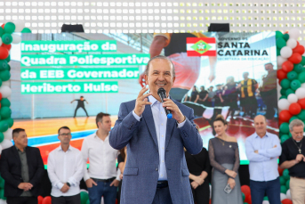 Notícia - Megapacote de investimentos: agenda movimentada marca passagem de Jorginho Mello em Criciúma 