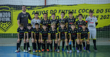 Notícia - Anjo Futsal sub-11 termina primeiro turno na liderança do quadrangular em competição estadual