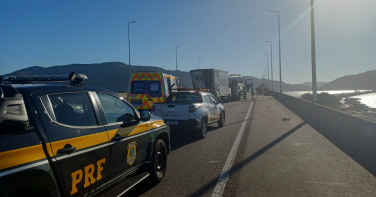 Notícia - Ponte Anita Garibaldi tem trânsito liberado no sentido Sul da BR-101