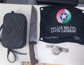 Notícia - Criciúma: tentativa de roubo com faca termina em prisão