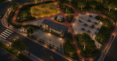 Notícia - Nova base da PM no Pinheirinho terá praça revitalizada; veja imagens do projeto